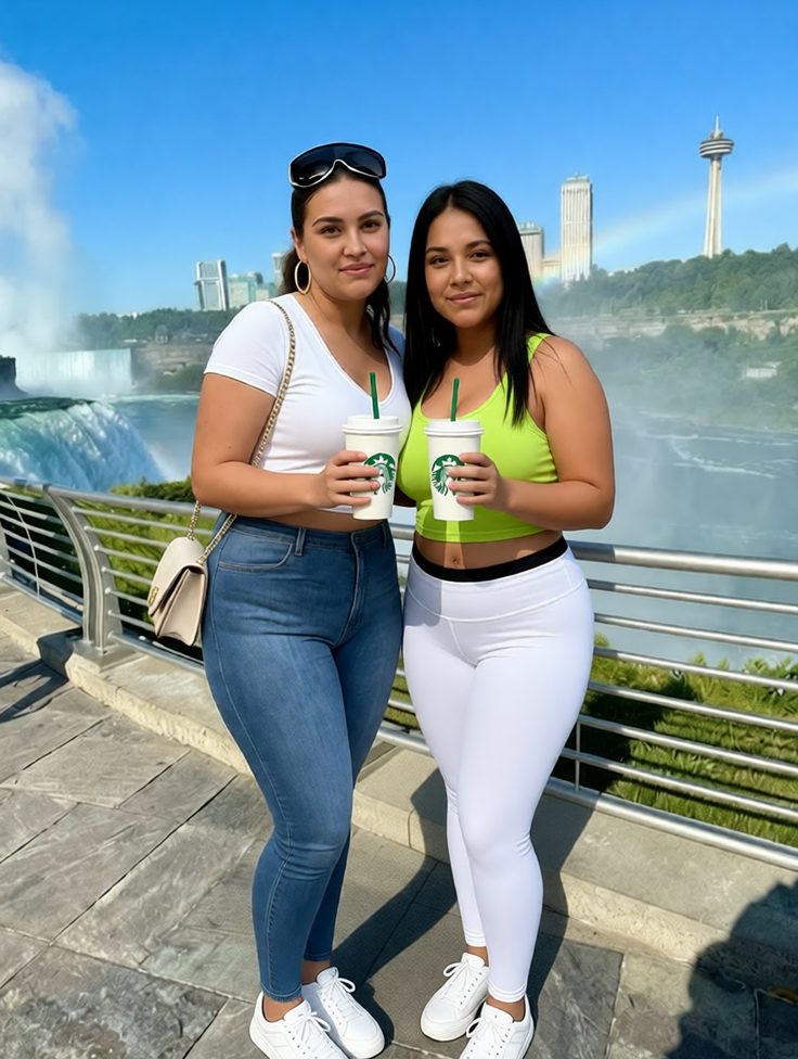 Raquel and Monica of GoldLatina at Niagara Falls